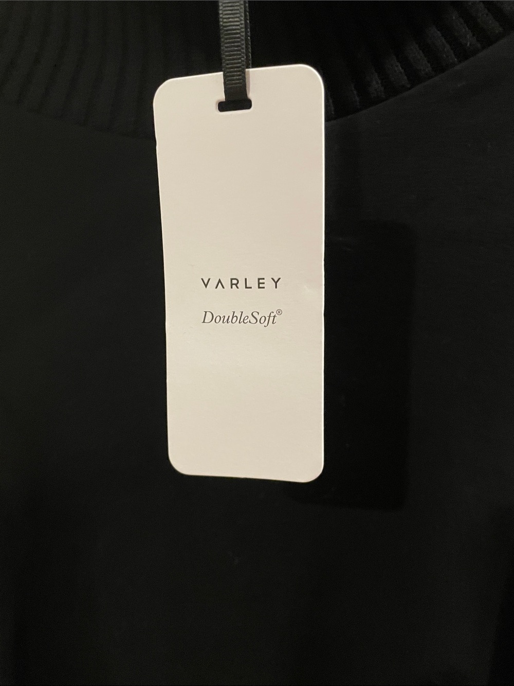 VARLEY Barker High Neck Black DoubleSoft Sweatshirt Size Large, NWT - Picture 4 of 11